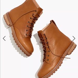 Madewell Clair Lace-up Boot in leather